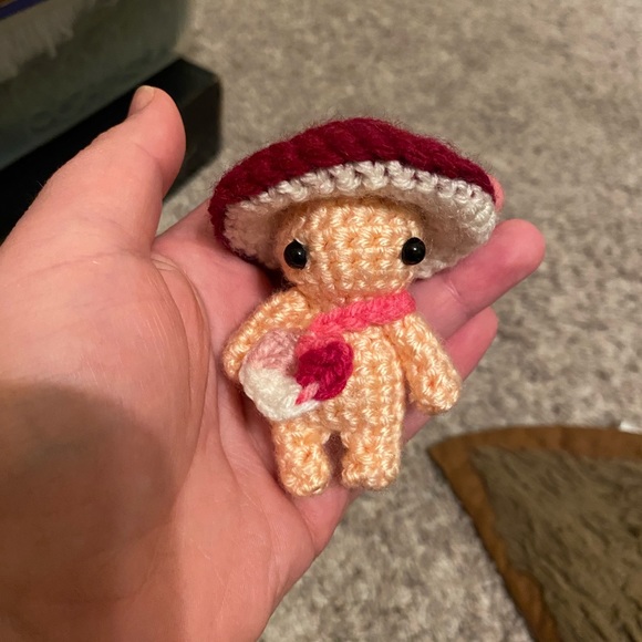 kawaii plush micro mushroom buddies amigurumi - Picture 2 of 7